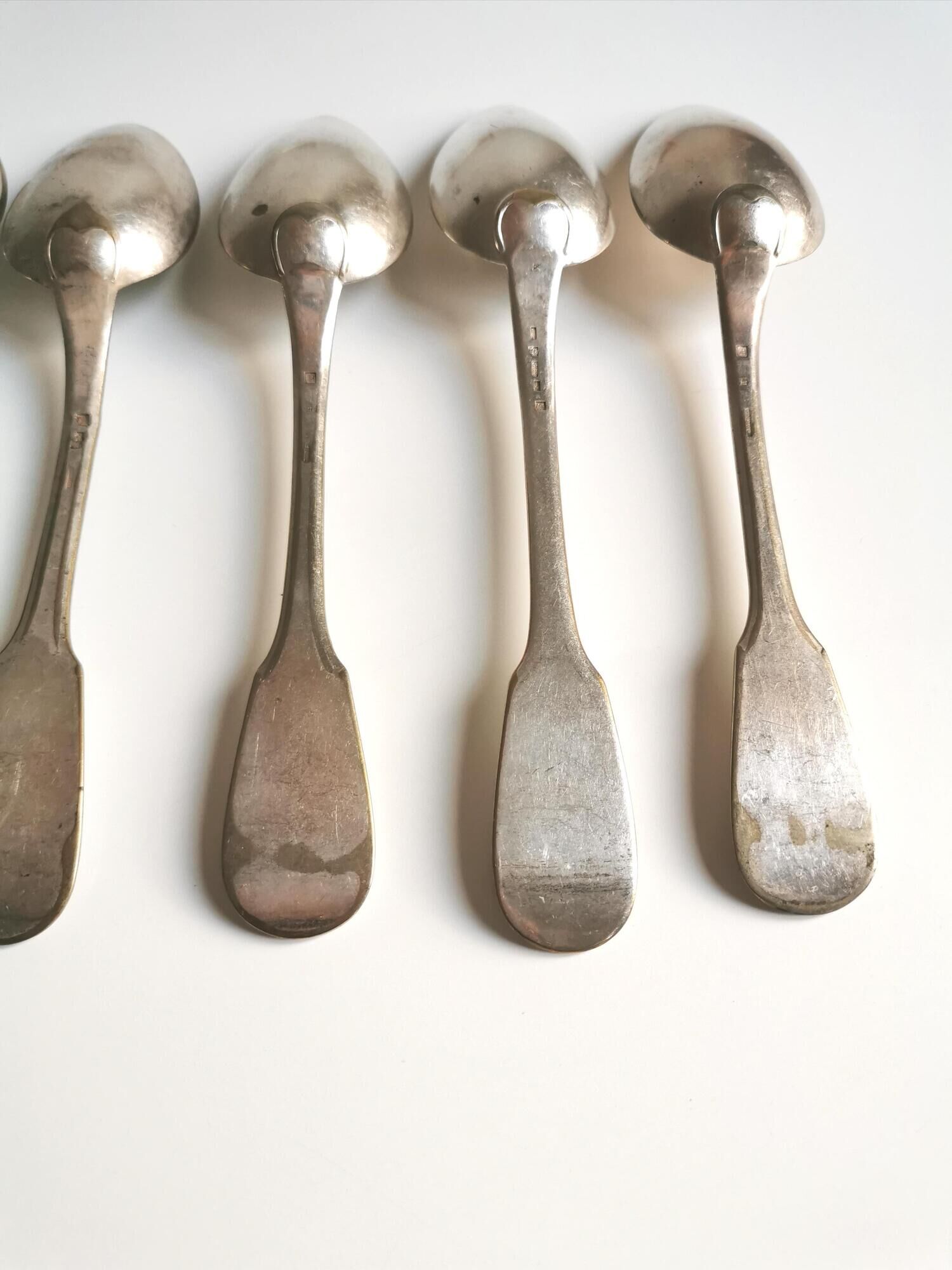 Set of 6 tablespoons of silver metal CHRISTOFLE