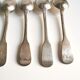 Set of 6 tablespoons of silver metal CHRISTOFLE