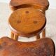 Vintage tripod stool trio