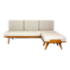 Restored Vintage Modular Corner Sofa Bed with Ottoman, 1960s