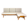 Restored Vintage Modular Corner Sofa Bed with Ottoman, 1960s