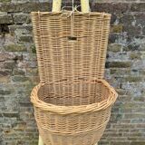 Champagne hood, hanging wicker basket