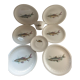 Fish set, 6 plates, sauce pot and saucer