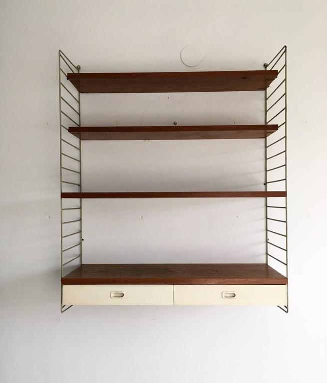Nils Nisse Strinning for String Furniture shelf 1960 s
