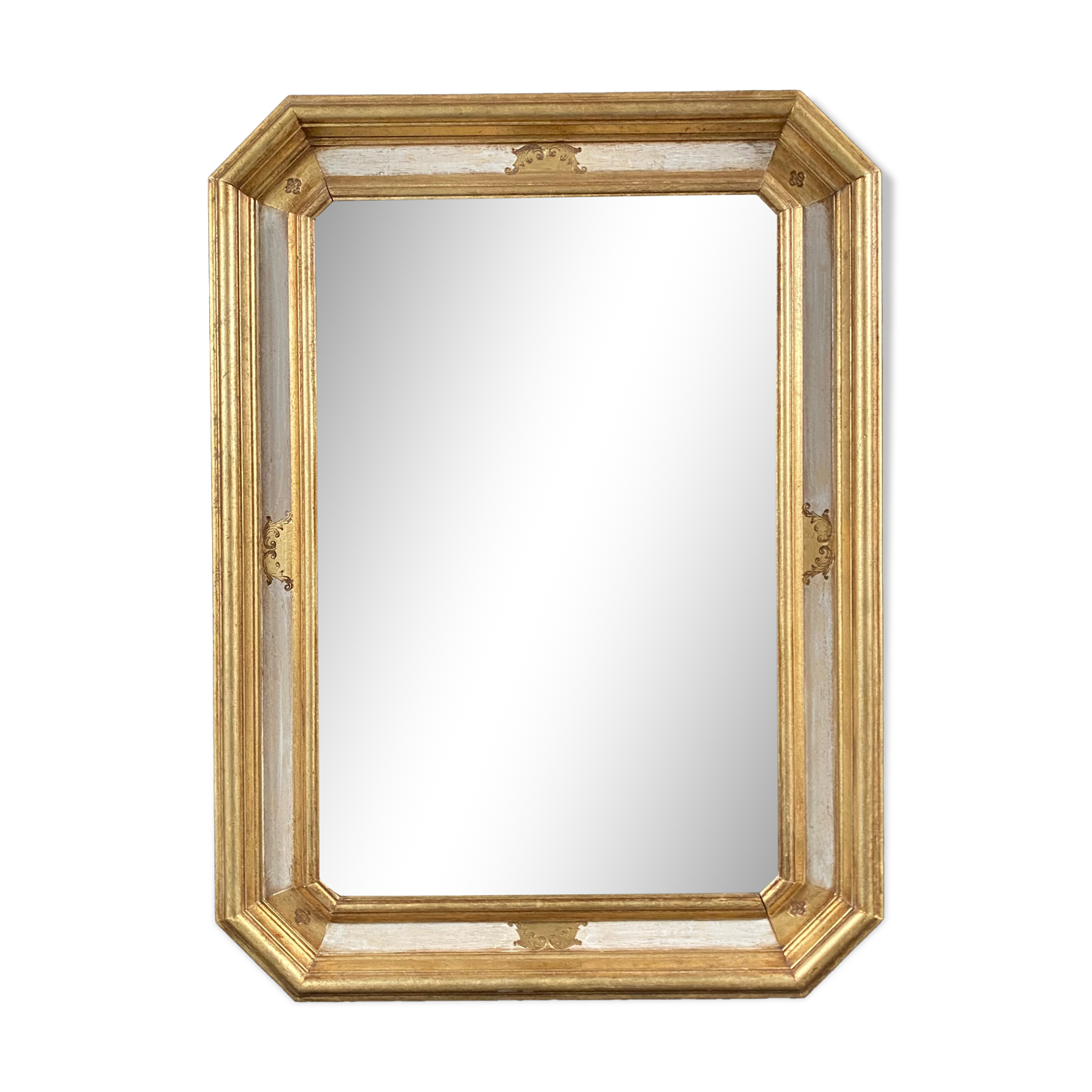 Bevelled mirror gilded wood 76x57cm