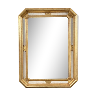 Miroir biseauté bois doré 76x57cm