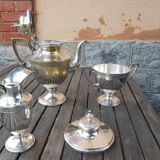 Silver metal coffee serving part