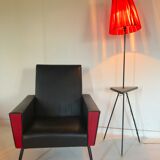 Leatherette armchair 50s 60s