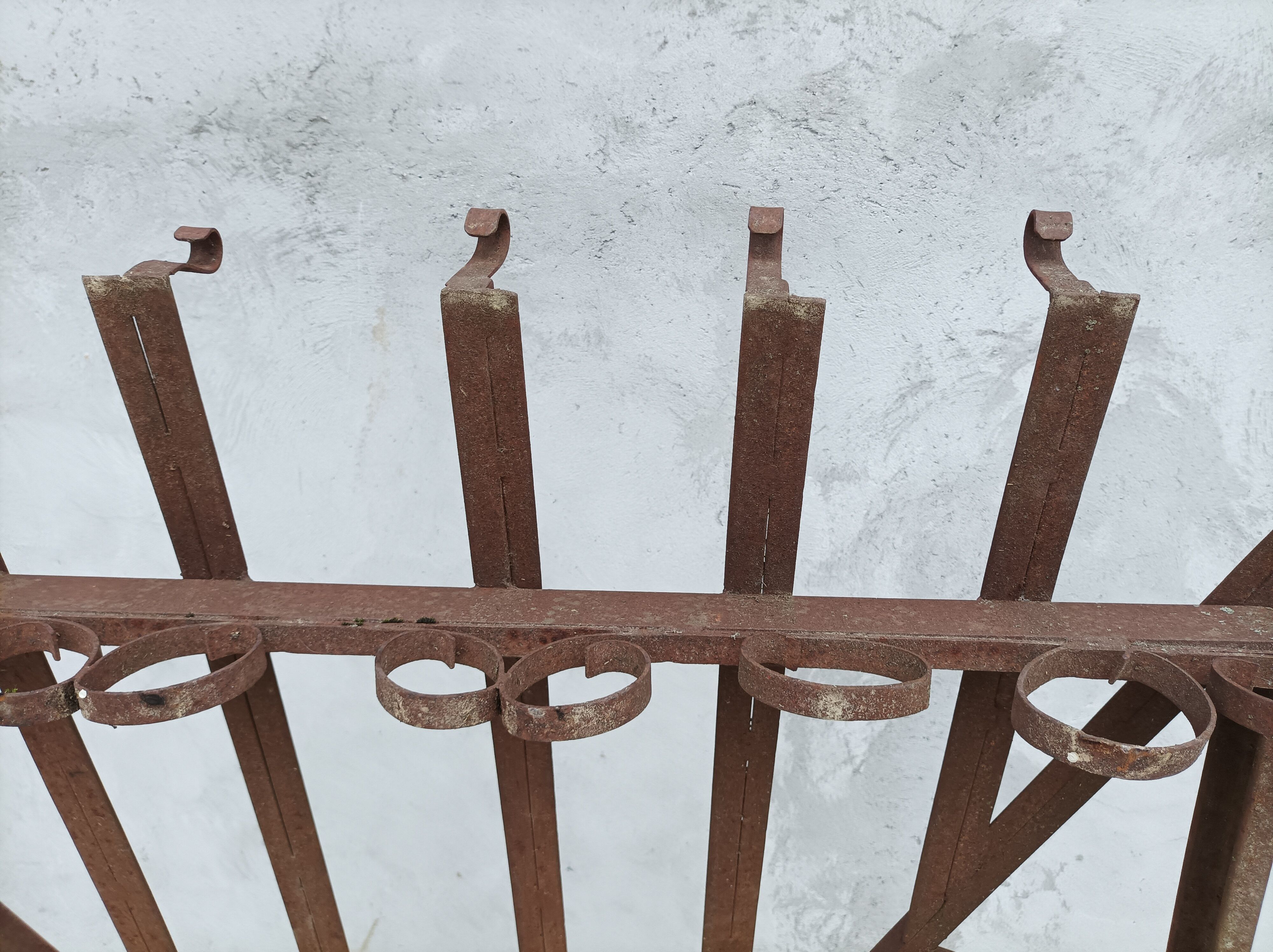 Old wrought iron canopy