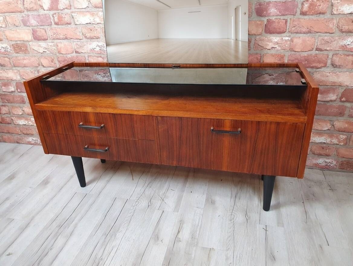 Restored Mid-Century Walnut Vanity Dressing Table by Marian Grabinski - 196