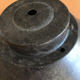 Brown aged metal lampshade