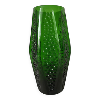 Large Art Deco glass vase 34 cm