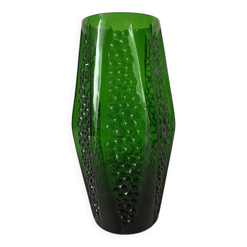 Large Art Deco glass vase 34 cm