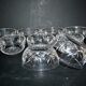 Lorraine crystalware set of 9 cut crystal bowls model Junon Lemberg Chantilly