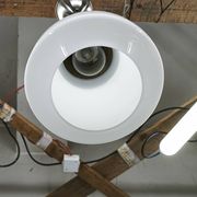 Pair of 1930s Czech Art Deco Opaline Glass and Chrome Pendant Lights