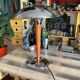Vintage design liner mushroom table lamp