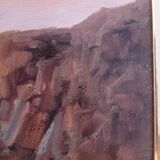 Oil on canvas signed - Seaside