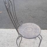 Bent metal chair