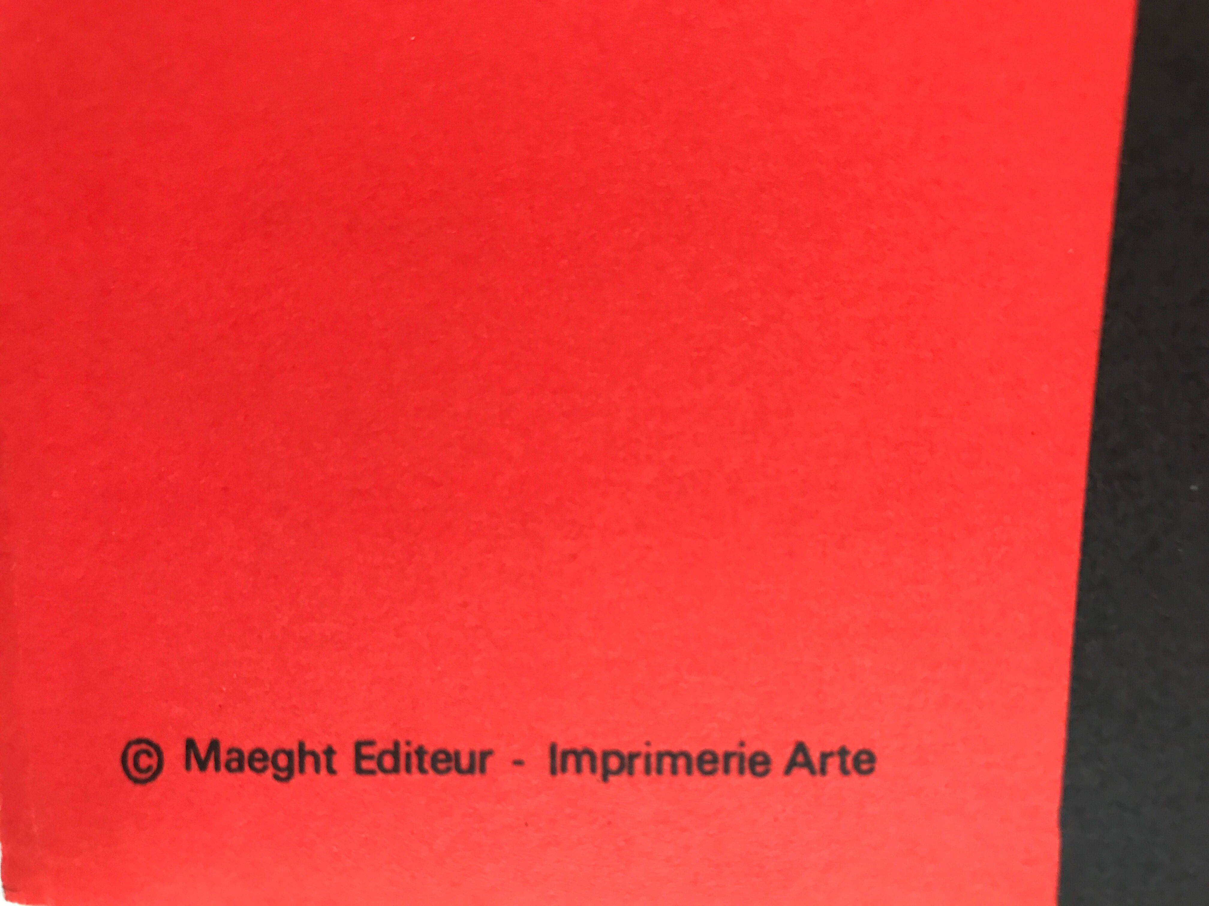 Alexander calder, maeght foundation, 1969. exhibition poster printed in lithography