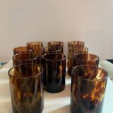 Glasses, ice bucket and tray from the 70s