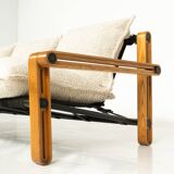 Canapé trois places moderne du milieu du siècle, années 1960 - Nouveau revêtement