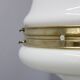 Pair of 1930s Peter Behrens Luzette pendants in opaline glass and brass