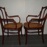 Old pair of Thonet armchairs