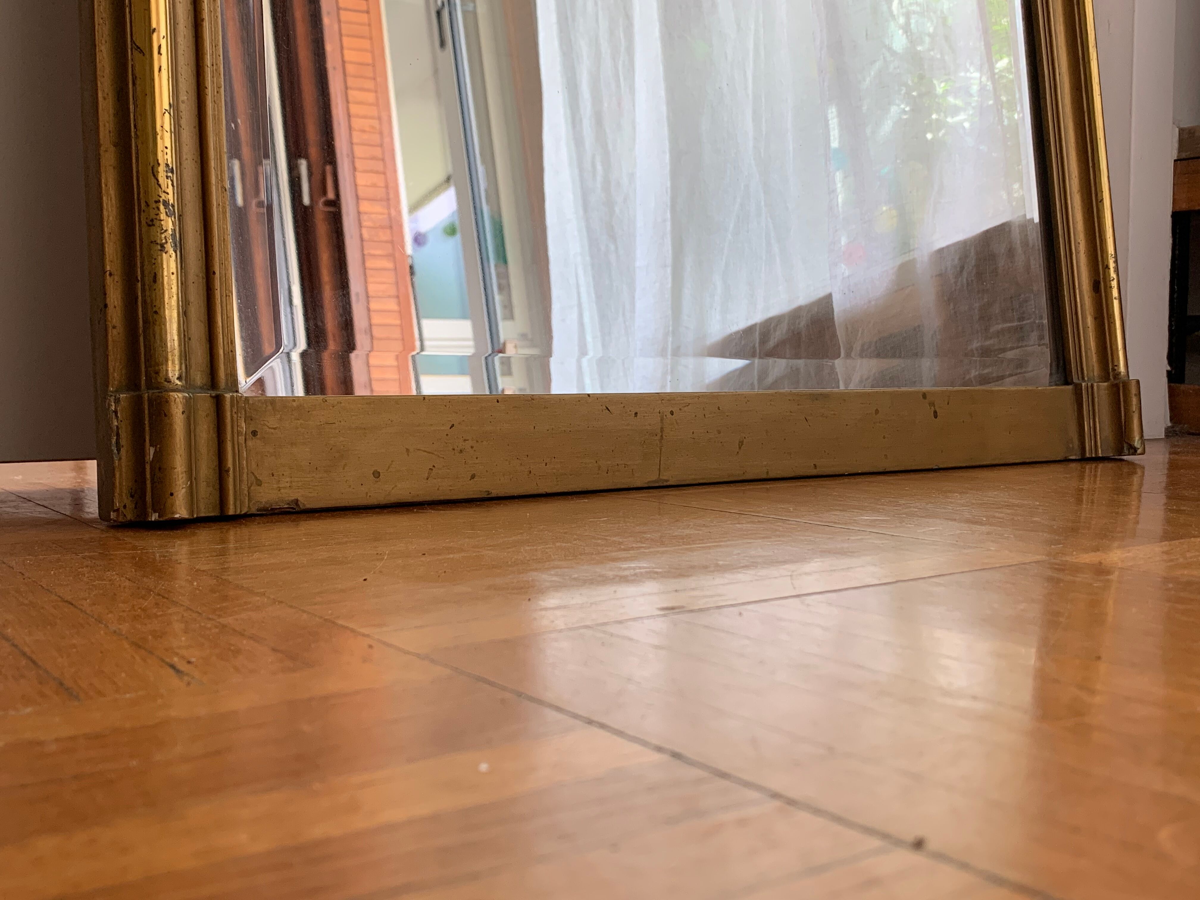 0ld mirror louis philippe gilded nineteenth century - 114x67cm