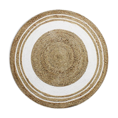 Round jute rug 90 cm