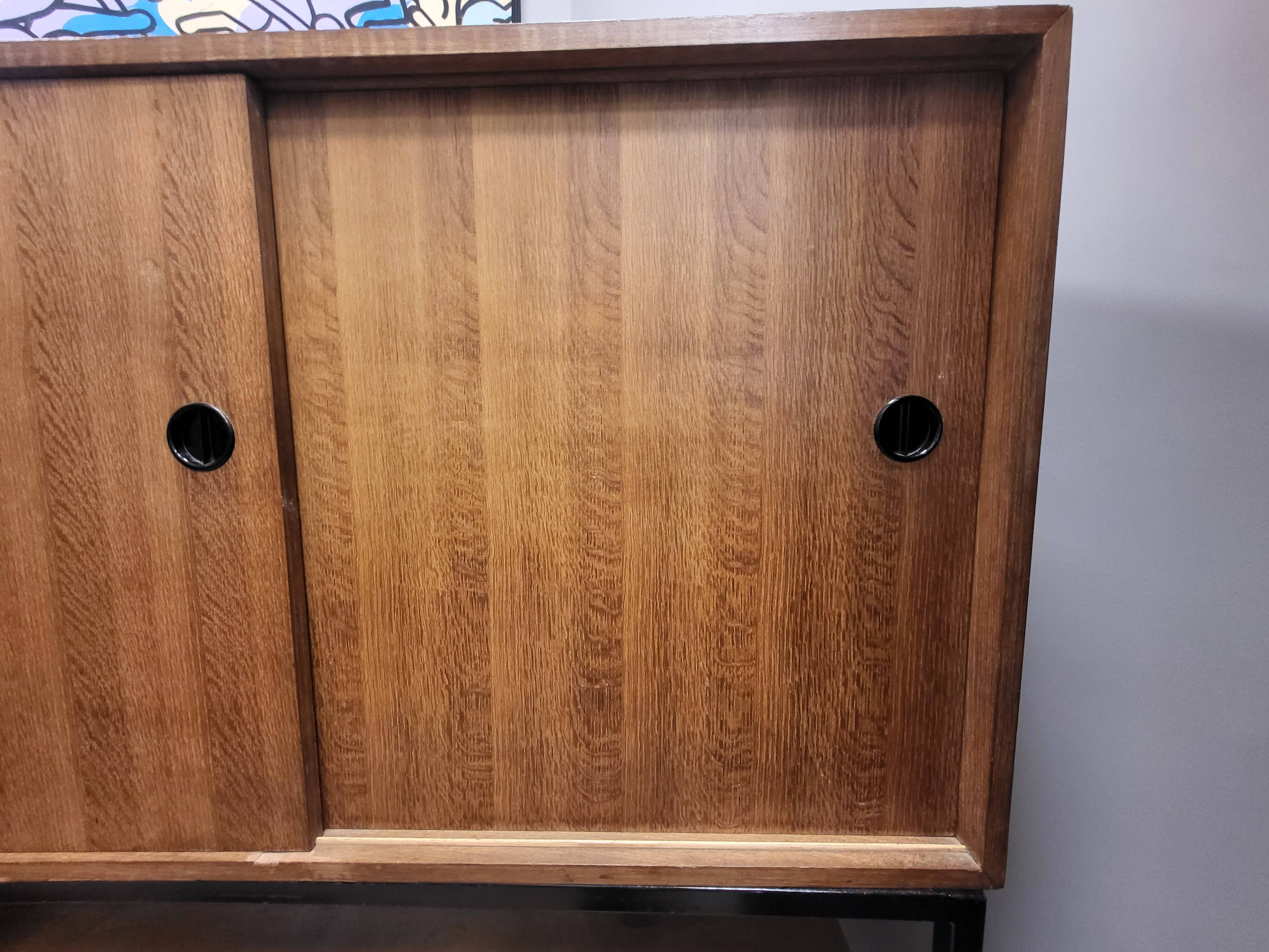 Gabinete, large apparador, madera de tea, Scandinavian design, 50's