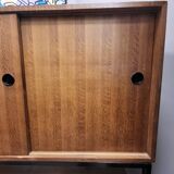 Gabinete, large apparador, madera de tea, Scandinavian design, 50's