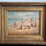 Antique oil painting signed R Wilson, early 20th century