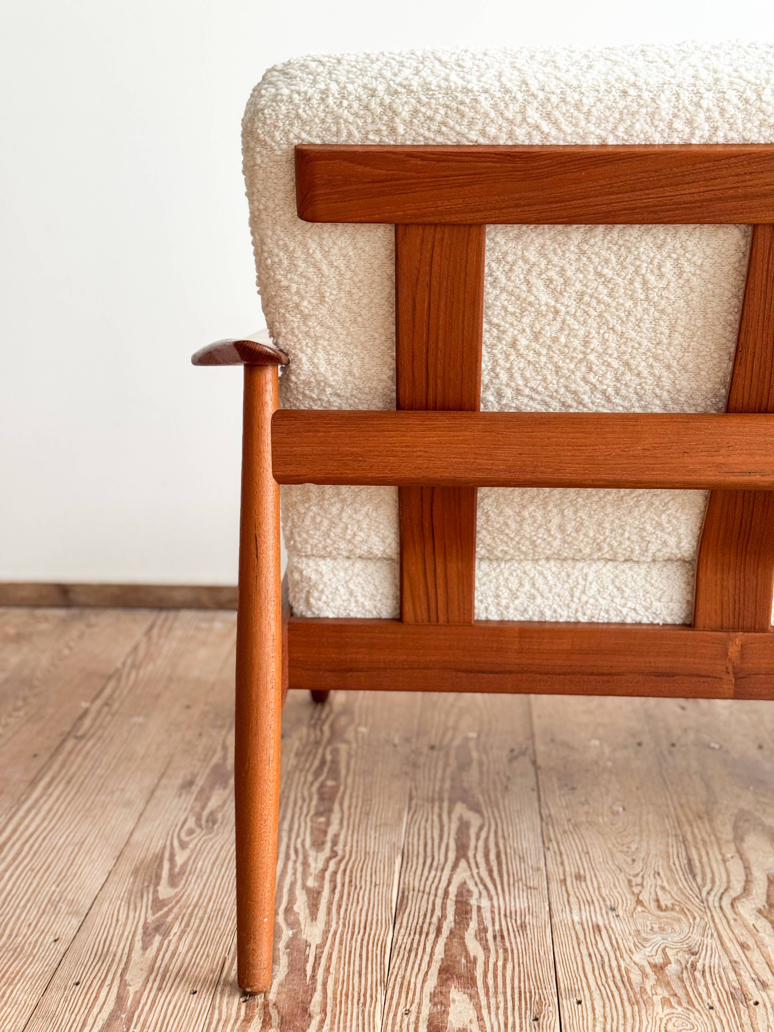 Canapé 3 places Arne Vodder modèle FD164 pour France & Son, Danemark