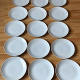 Set of 15 flat plates diameter 24 cm porcelain Scherzer