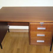 Wood and metal design desk