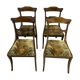 Series of 4 Empire period mahogany chairs around 1810