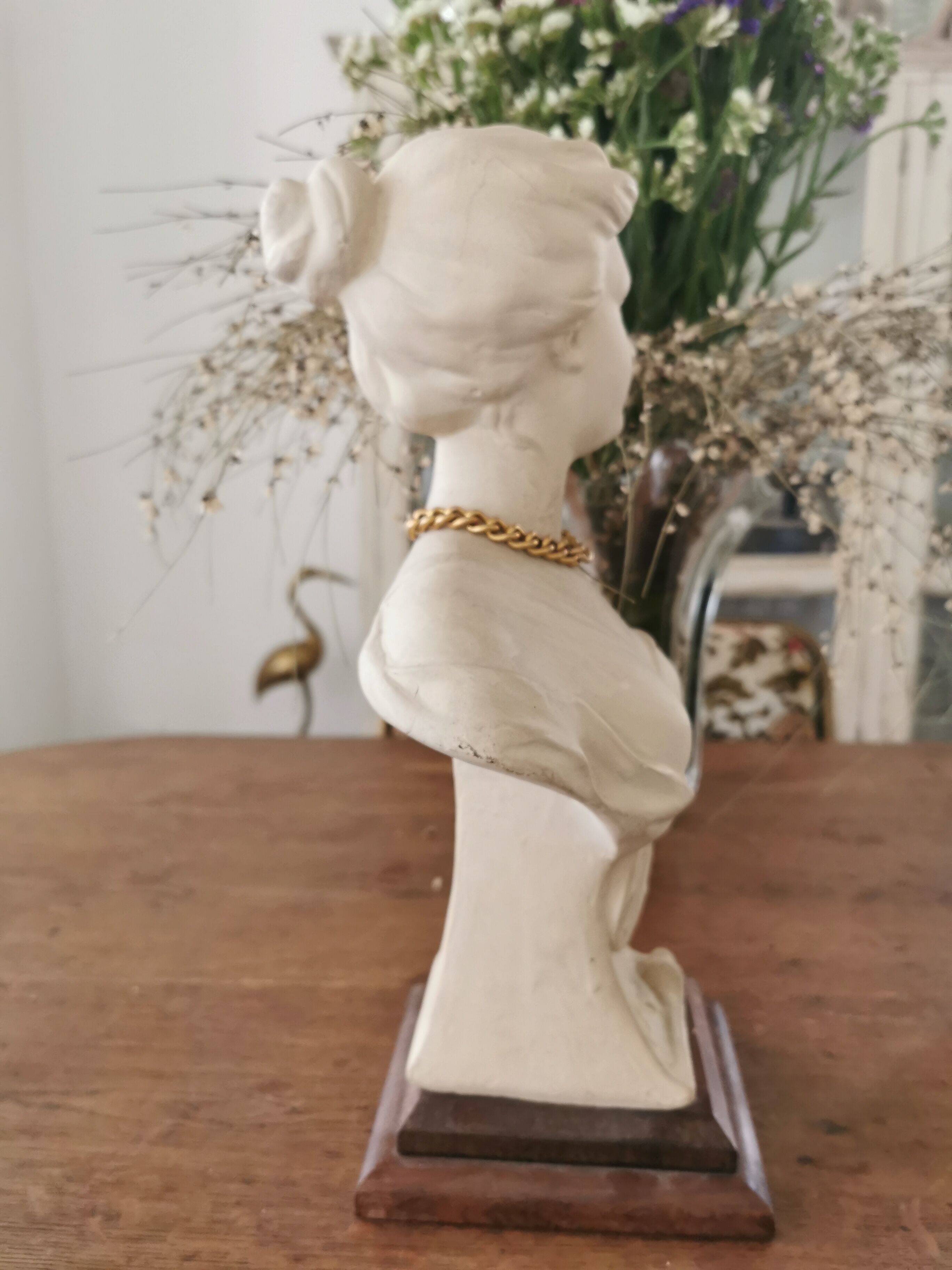 Plaster bust