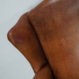 Vintage Dutch Cognac Colored Leather Vintage Dutch Cognac Colored Leather Club ChairClub Chair