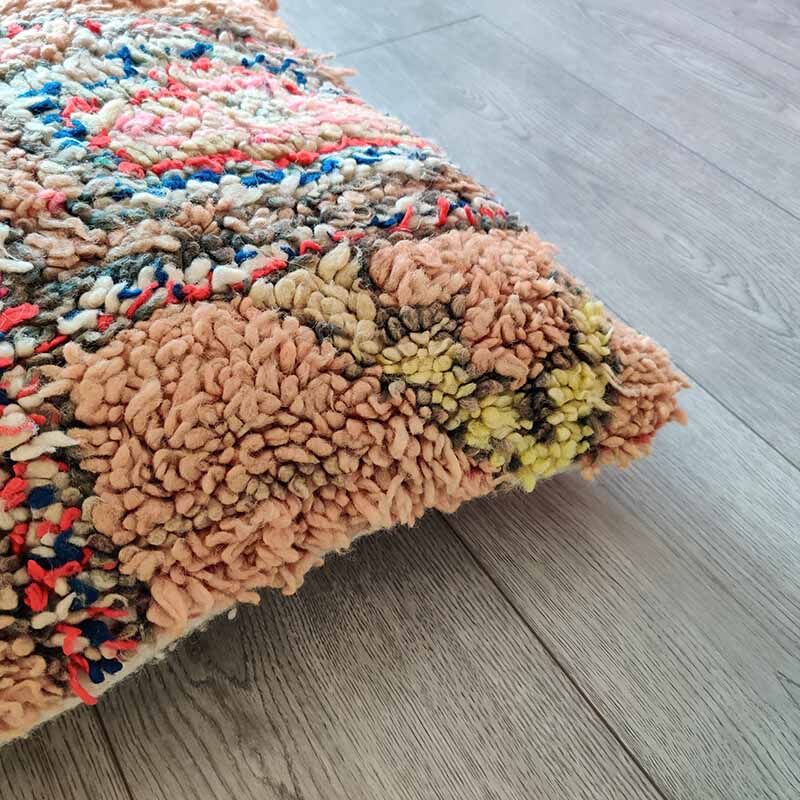 Moroccan berber boujad handmade cream 50 x 50 cm