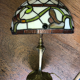 Lamp signed Georges Leleu era Art Nouveau Tiffany hat