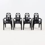 Set of 4 Boston Chairs by Pierre Paulin for Henry Massonnet France 1980s