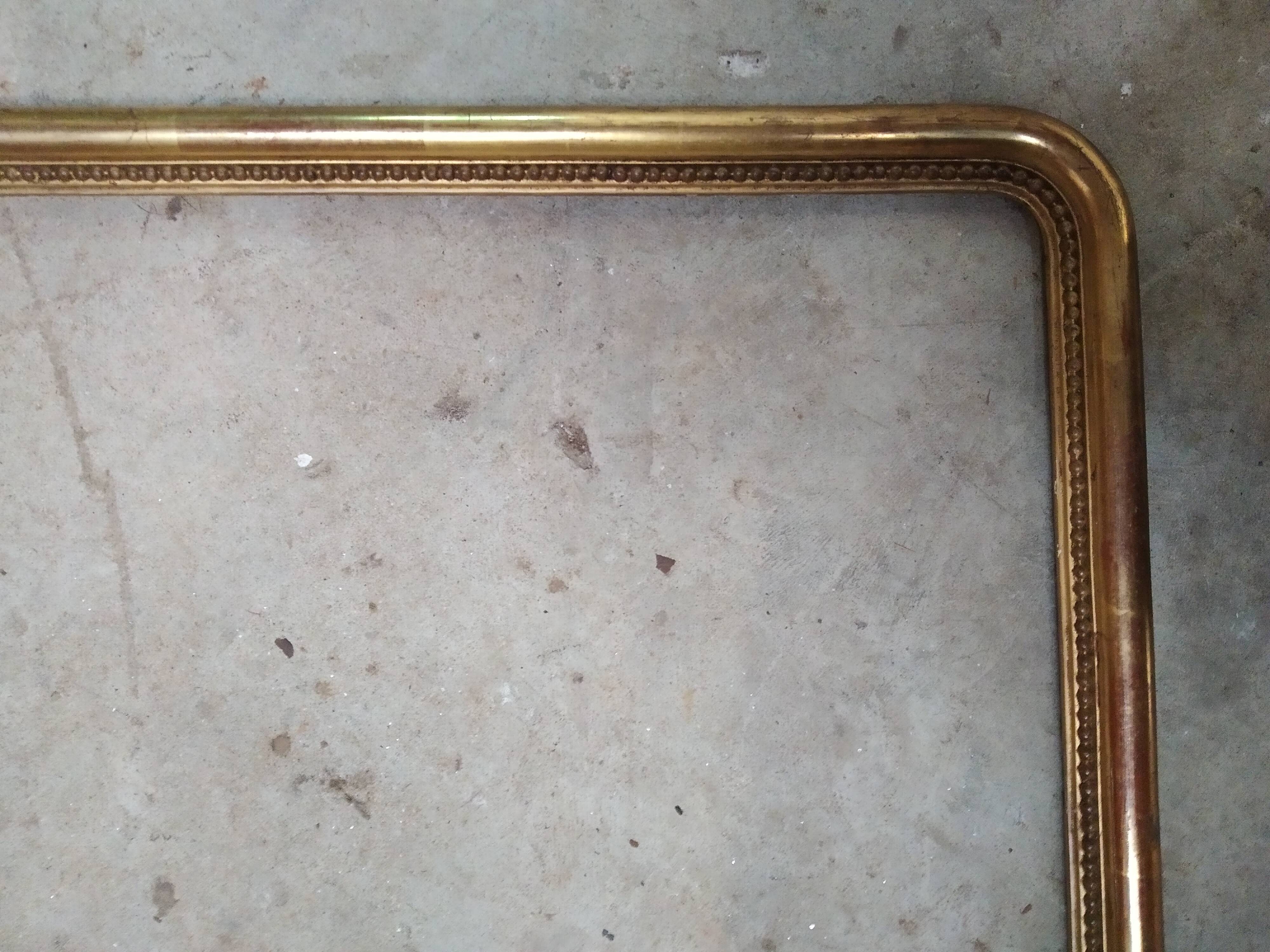 old frame napoleon III foliage 50 cm x 40 cm gilded wood