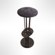 Metal post modern bar stools set of 4, Belgium 1980s