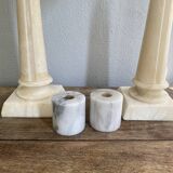 Duo marble candlesticks