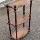 19th-century Napoleon III turned wooden wall shelf, 64cm.