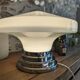 Ancien grand plafonnier skyscraper lampe à poser opaline Bahaus Art déco 1930 Ø 31 cm