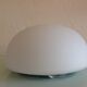 Plafonnier demi lune en opaline blanche vintage années 60/70