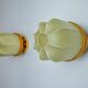 Pair of "cocoon" wall lights, resin and pine, Italy, 1970