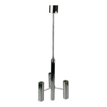 Sputnik chandelier with 6 lights from the 1960s/70s by Hustadt Leuchten, Germany