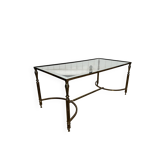 gold-plated brass coffee table